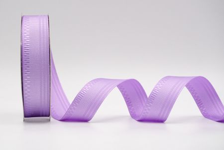 Фіолетова стрічка з контрастним кантом з гросгрейну_K1762-PT086